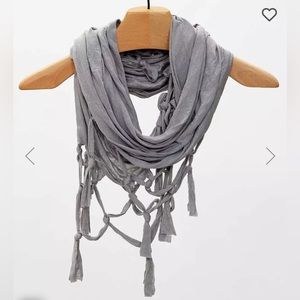 Collection 18 Eighteen Knotted Tassel Scarf